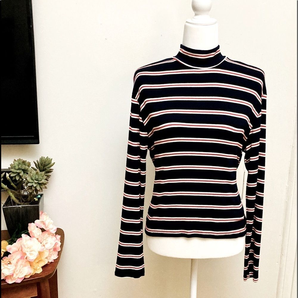 Jo&Co Jean Women’s Top Sweater Turtlenecks Size Large